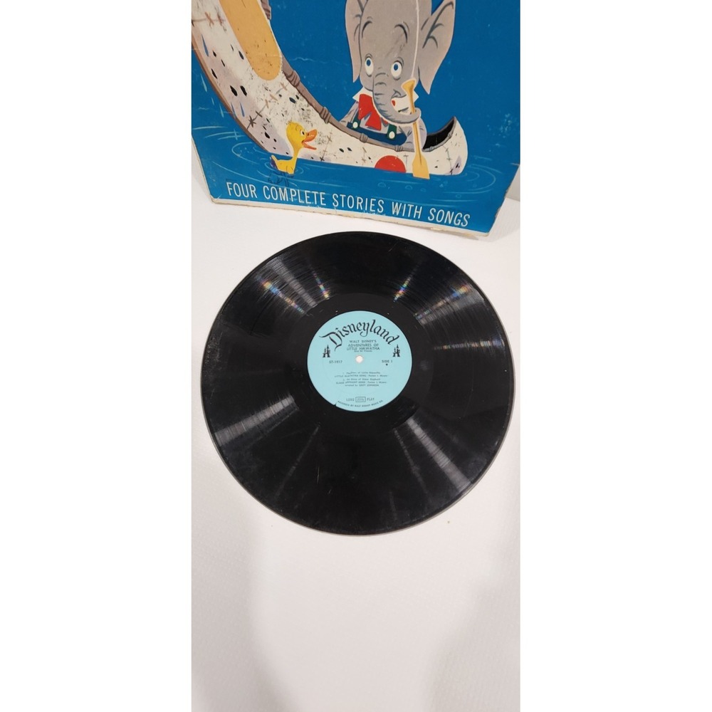 WALT DISNEY'S- ADVENTURES OF LITTLE HIAWATHA LP RECORD VINYL DQ-1283 - Picture 3 of 4